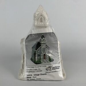 Creative Crafts California Creations Village Church 10318 New DIY‎ Bisque